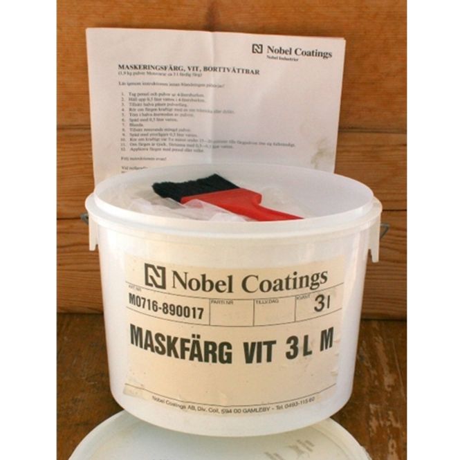 Hovedbilde MASKERINGSFARVE HVIT/AVVASKBAR